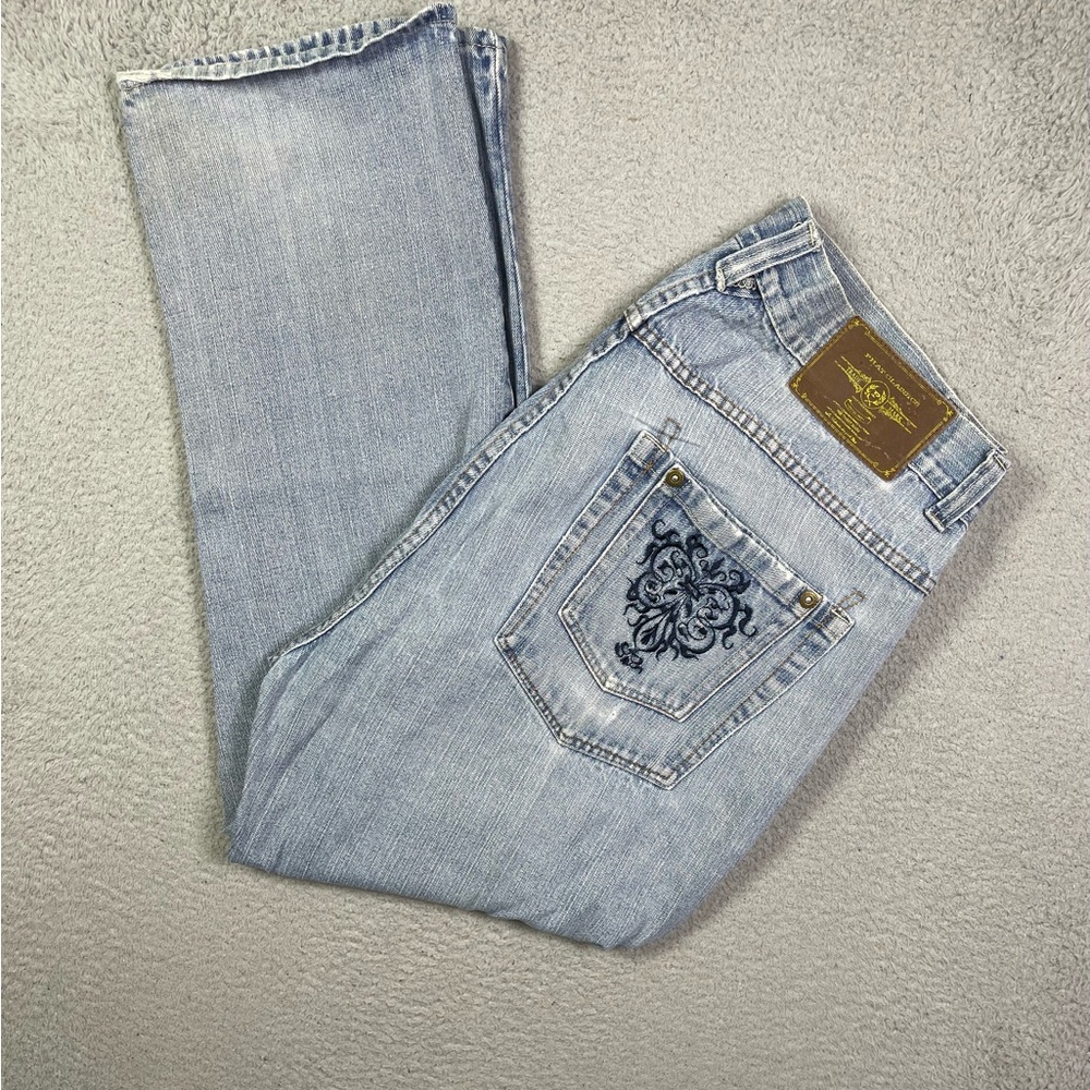Vintage y2k phat farm baggy‎ embroidered jeans